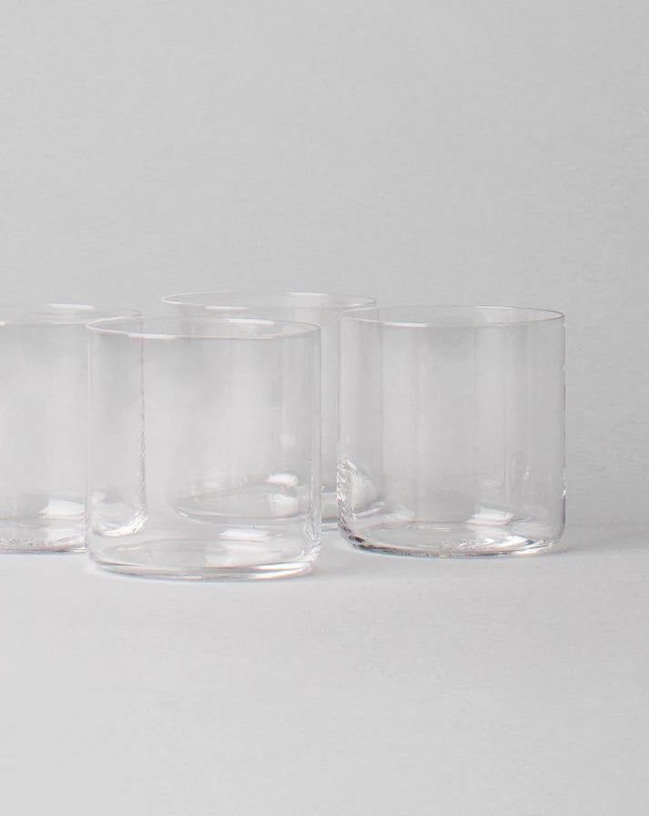 Modern Clear Glassware Set of 8 – Drinking Glasses for Water, Juice & Cocktails