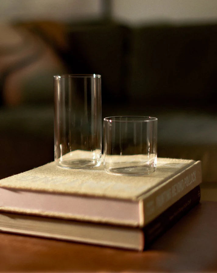 Modern Clear Glassware Set of 8 – Drinking Glasses for Water, Juice & Cocktails